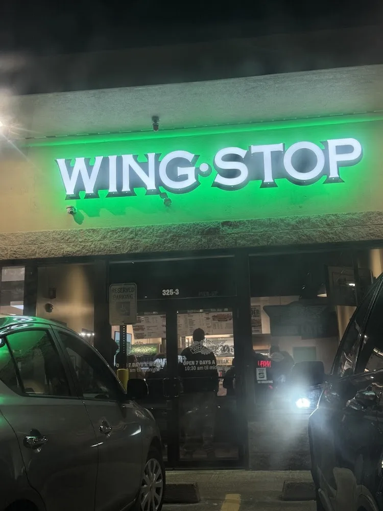 Wingstop food and storefront view at 325 New State Highway in Raynham, Massachusetts