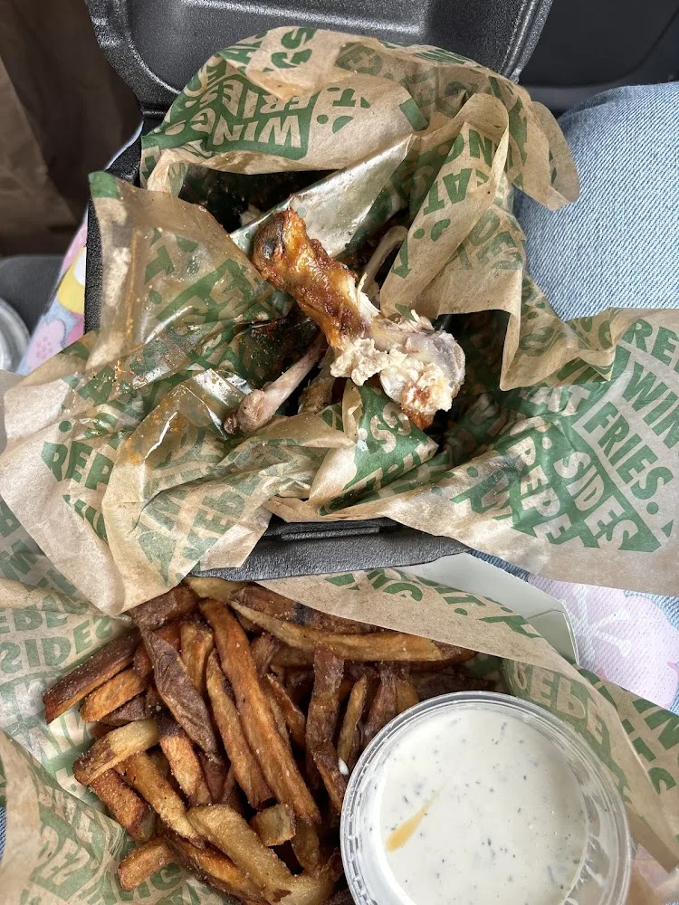 Wingstop food and storefront view at 90 Douglas Ave in Holland, Michigan
