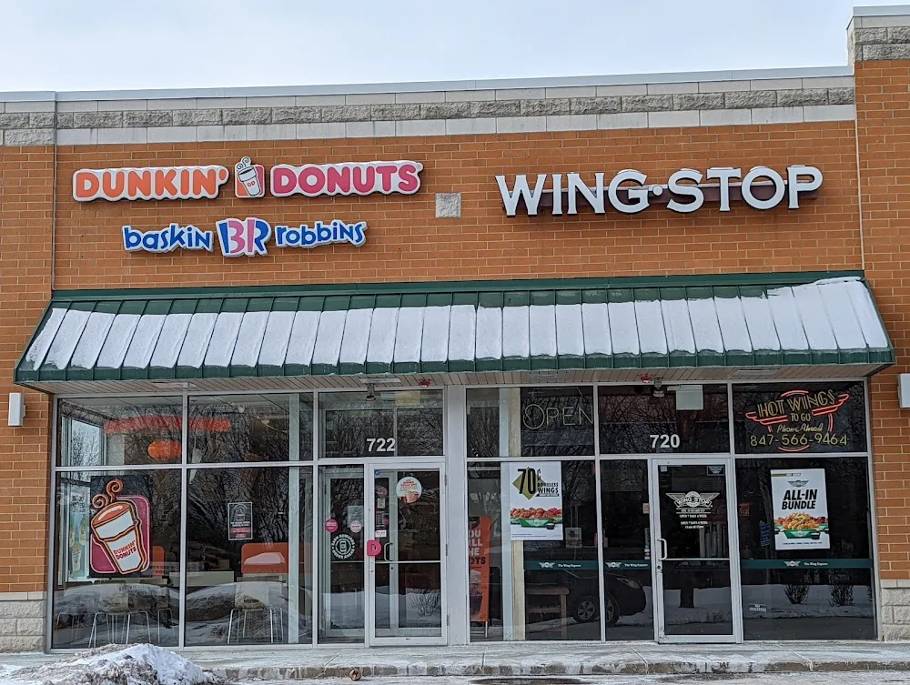 Wingstop food and storefront view at 720 S Il Route 83 in Mundelein, Illinois