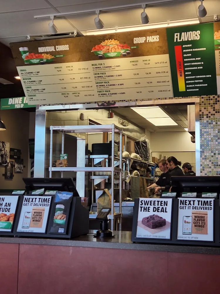 Wingstop food and storefront view at 2120 Missouri Blvd in Jefferson City, Missouri