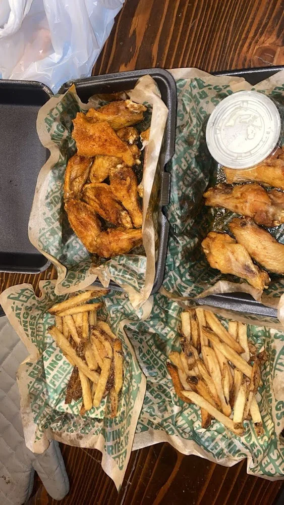 Wingstop food and storefront view at 1421 S. Rangeline Rd in Joplin, Missouri