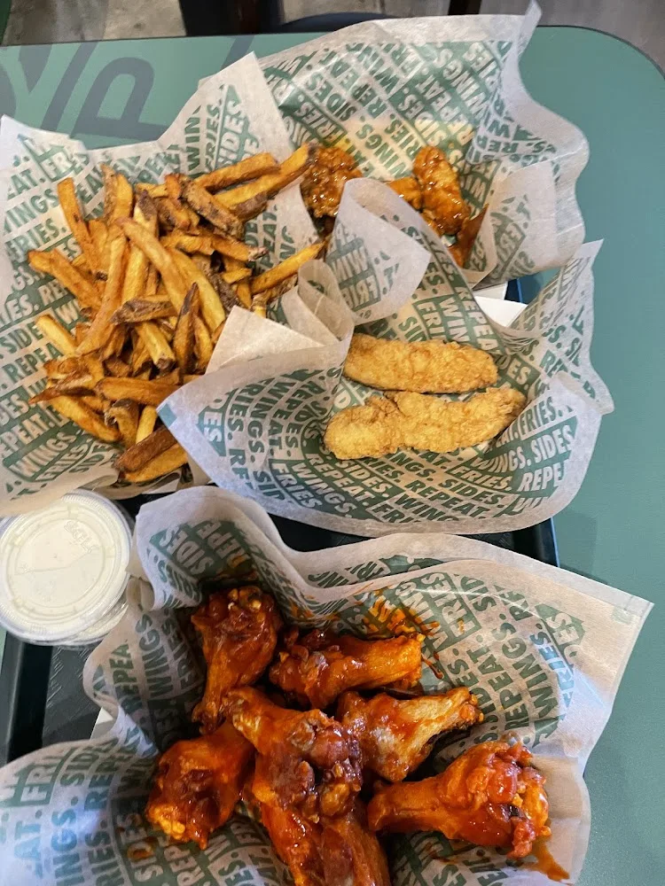 Wingstop food and storefront view at 1941 W. Foxwood Drive in Raymore, Missouri