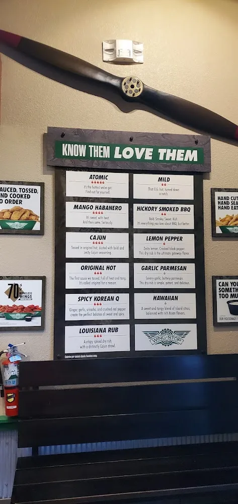 Wingstop food and storefront view at 1608 S Hanley Rd in Richmond Heights, Missouri