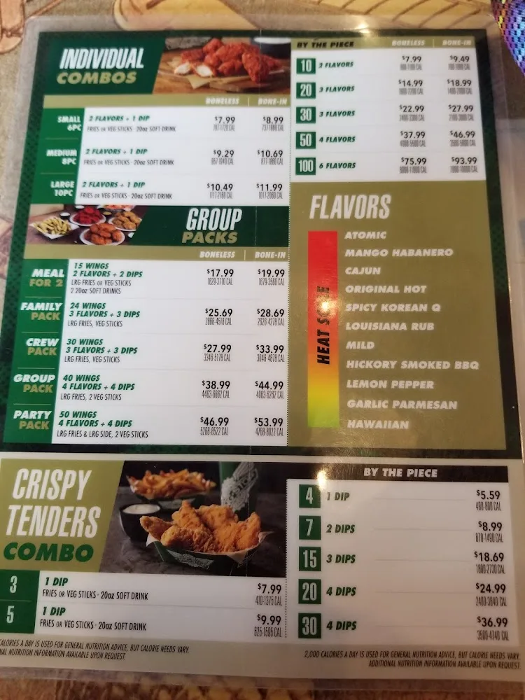 Wingstop food and storefront view at 303C E Battlefield Rd in Springfield, Missouri
