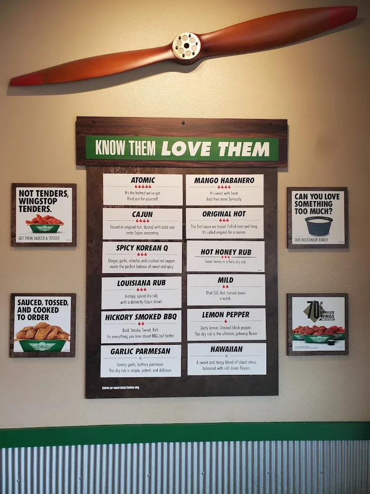 Wingstop food and storefront view at 168 Tunnel Road in Asheville, North Carolina