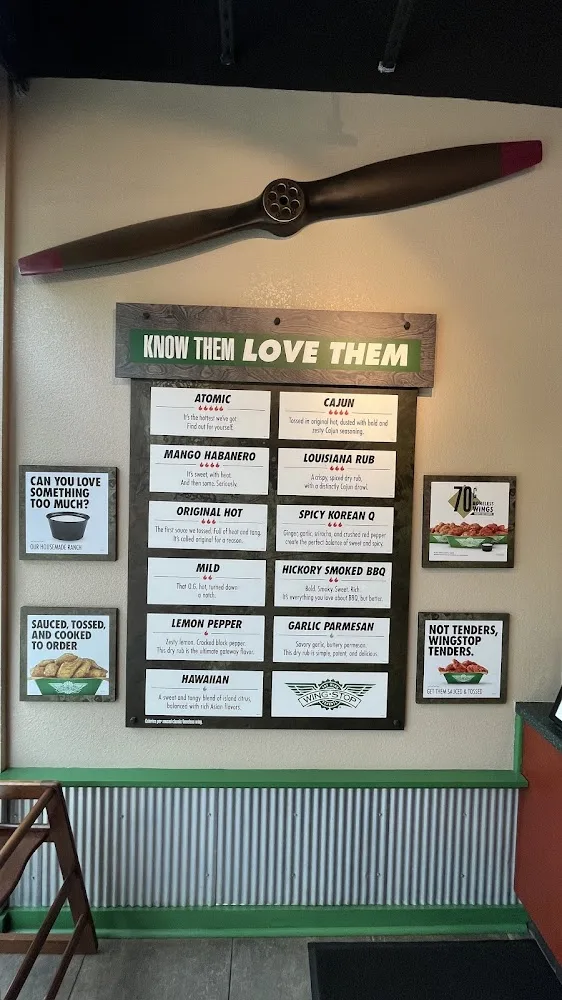 Wingstop food and storefront view at 684 Cary Towne Blvd in Cary, North Carolina