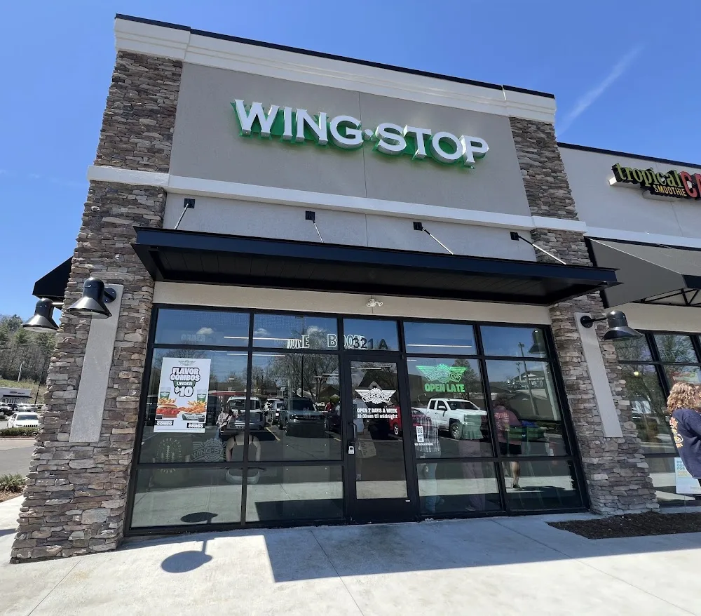 Wingstop food and storefront view at 321 Watauga Village Dr in Boone, North Carolina