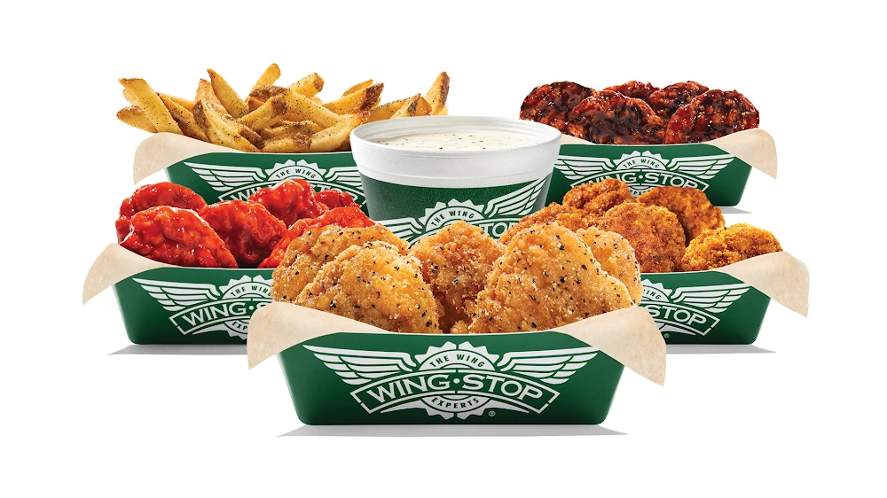 Wingstop food and storefront view at 4922 Trojan Dr in Charlotte, North Carolina