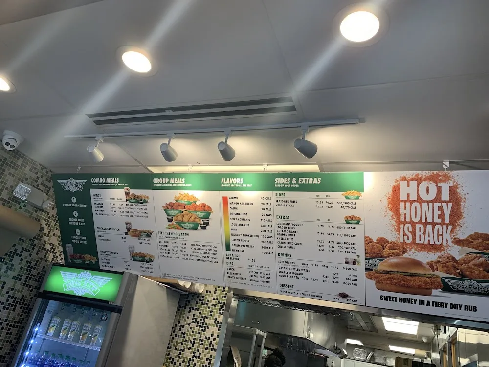 Wingstop food and storefront view at 6609 Monroe Rd Ste 110 in Charlotte, North Carolina
