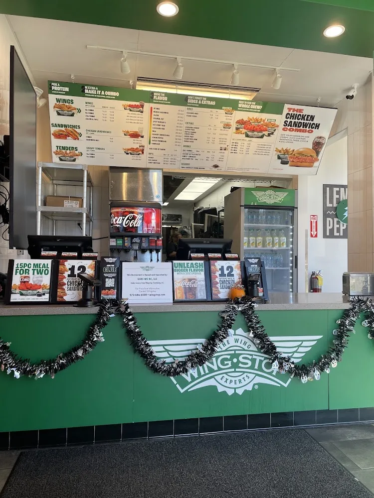 Wingstop food and storefront view at 3320 Robinwood Rd #170 in Gastonia, North Carolina