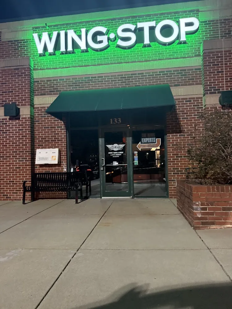 Wingstop food and storefront view at 1589 Skeet Club Rd in High Point, North Carolina