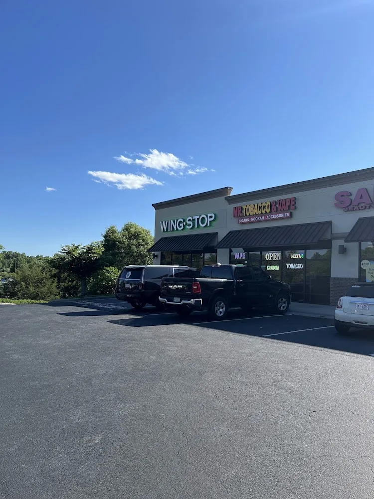 Wingstop food and storefront view at 1009 Blowing Rock Blvd in Lenoir, North Carolina