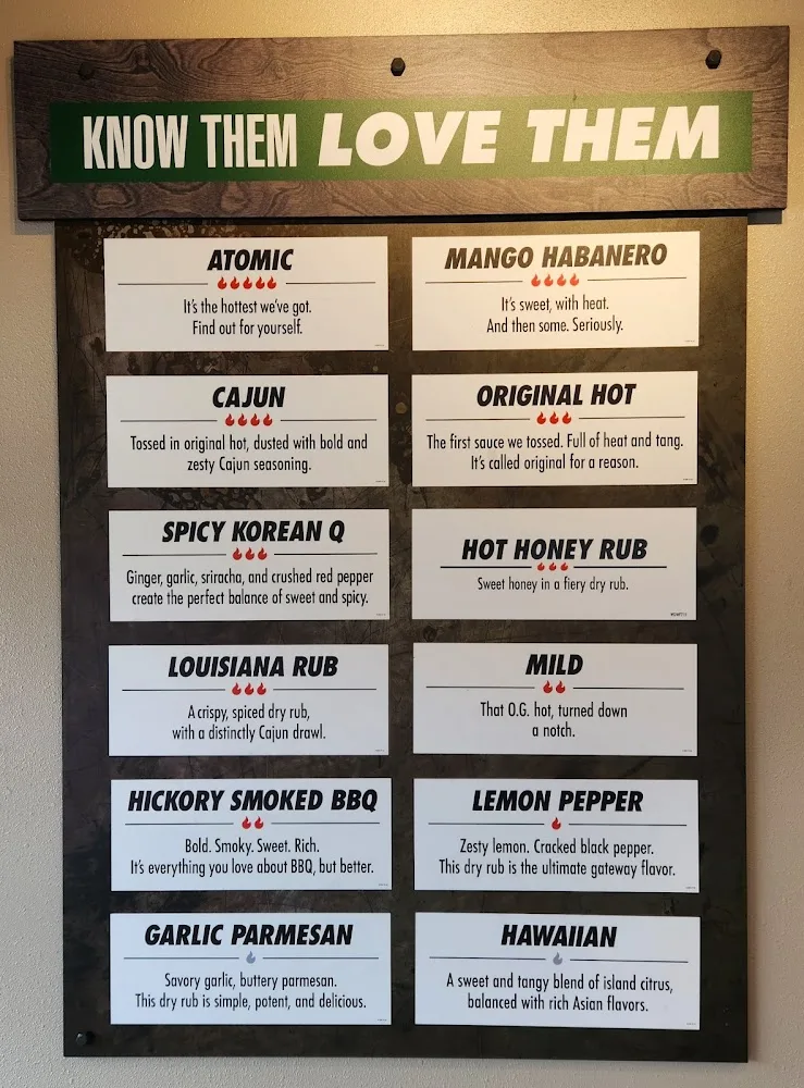 Wingstop food and storefront view at 290 Main St. in Nashua, New Hampshire