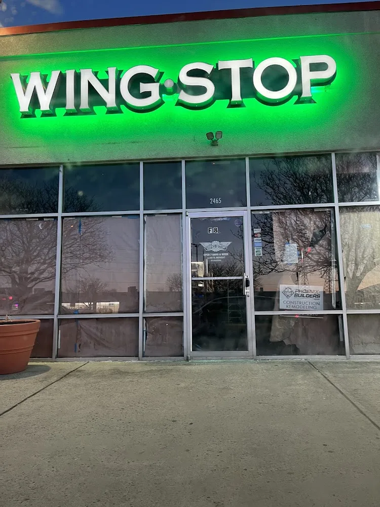 Wingstop food and storefront view at 2465 S. Broad Street in Hamilton Township, New Jersey