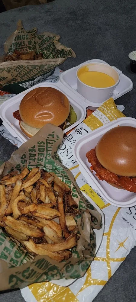 Wingstop food and storefront view at 850 West Edgar Road in Linden, New Jersey