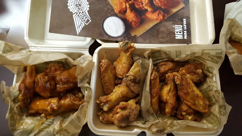 Wingstop food and storefront view at 9100 Tonnelle Ave in North Bergen, New Jersey