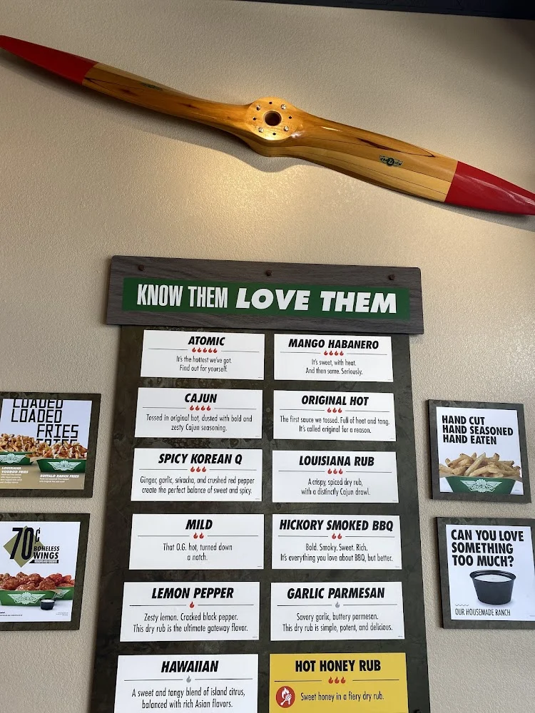Wingstop food and storefront view at 10401 Golf Course Rd Nw Ste 104 in Albuquerque, New Mexico