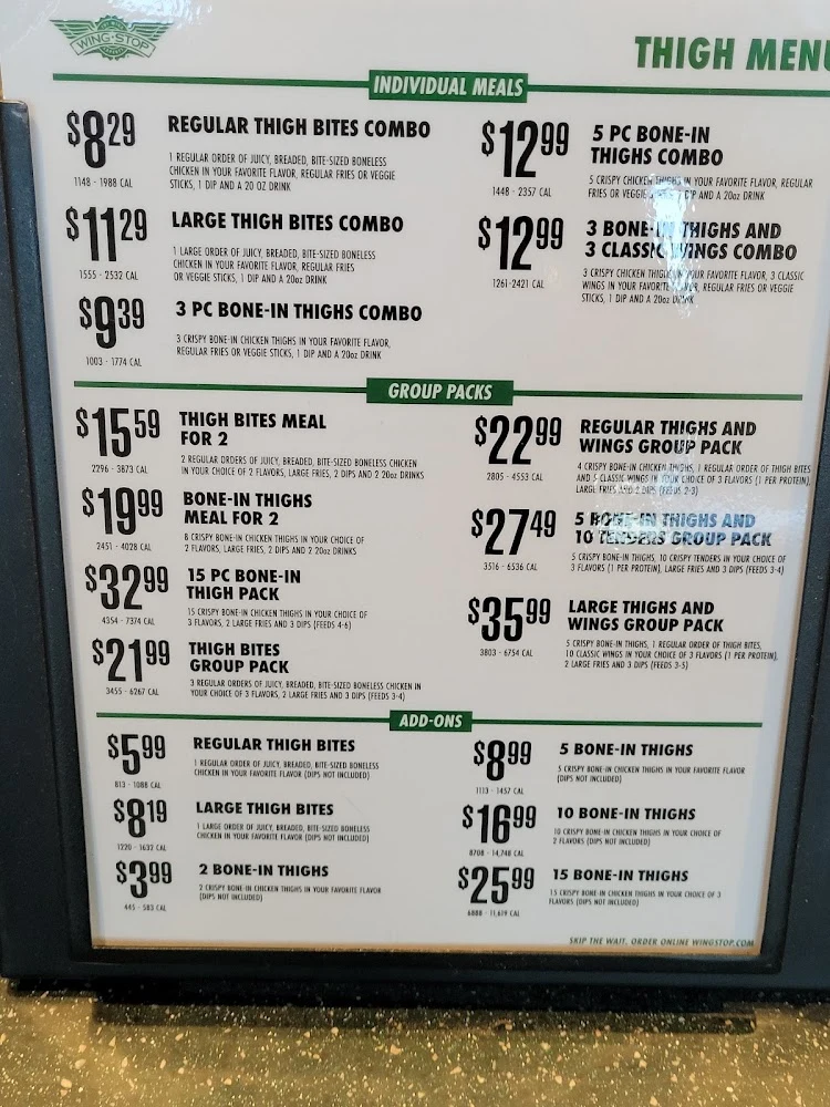 Wingstop food and storefront view at 251 98th St. NW Ste D in Albuquerque, New Mexico