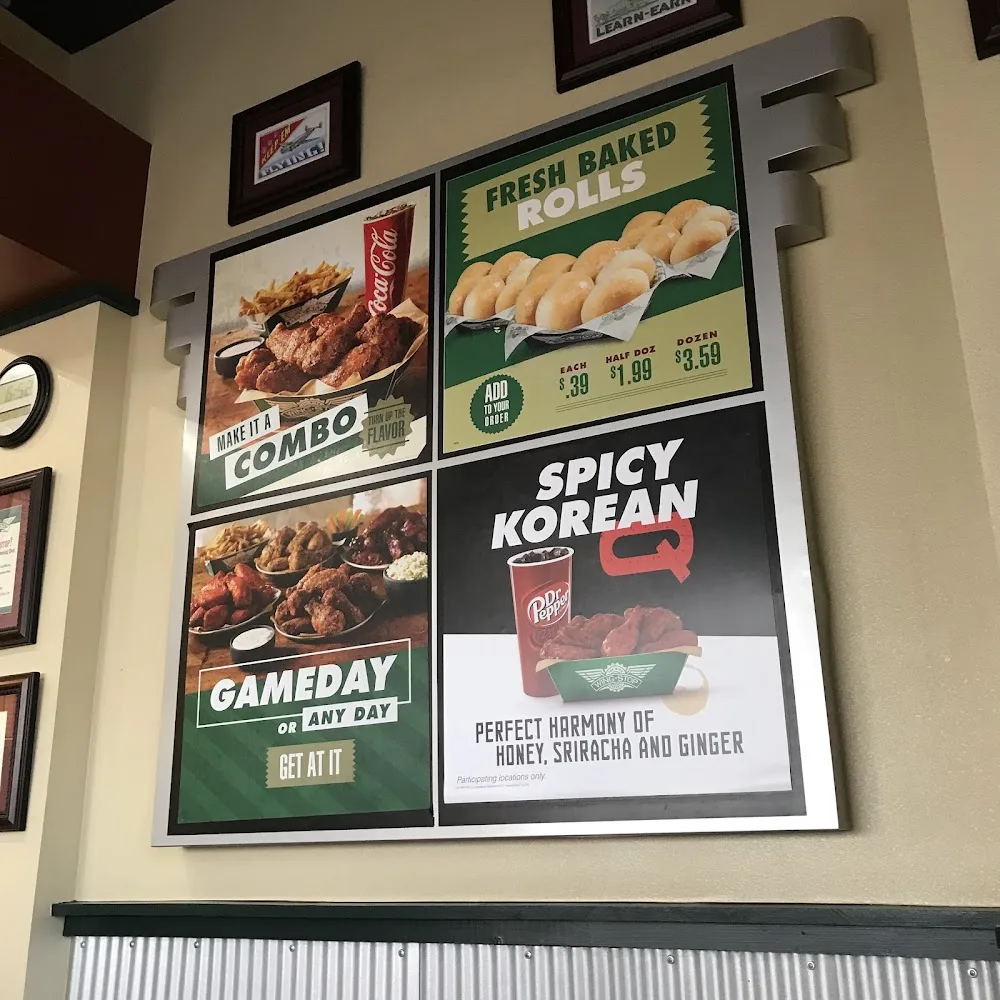 Wingstop food and storefront view at 3608 N. Prince St. Ste A in Clovis, New Mexico