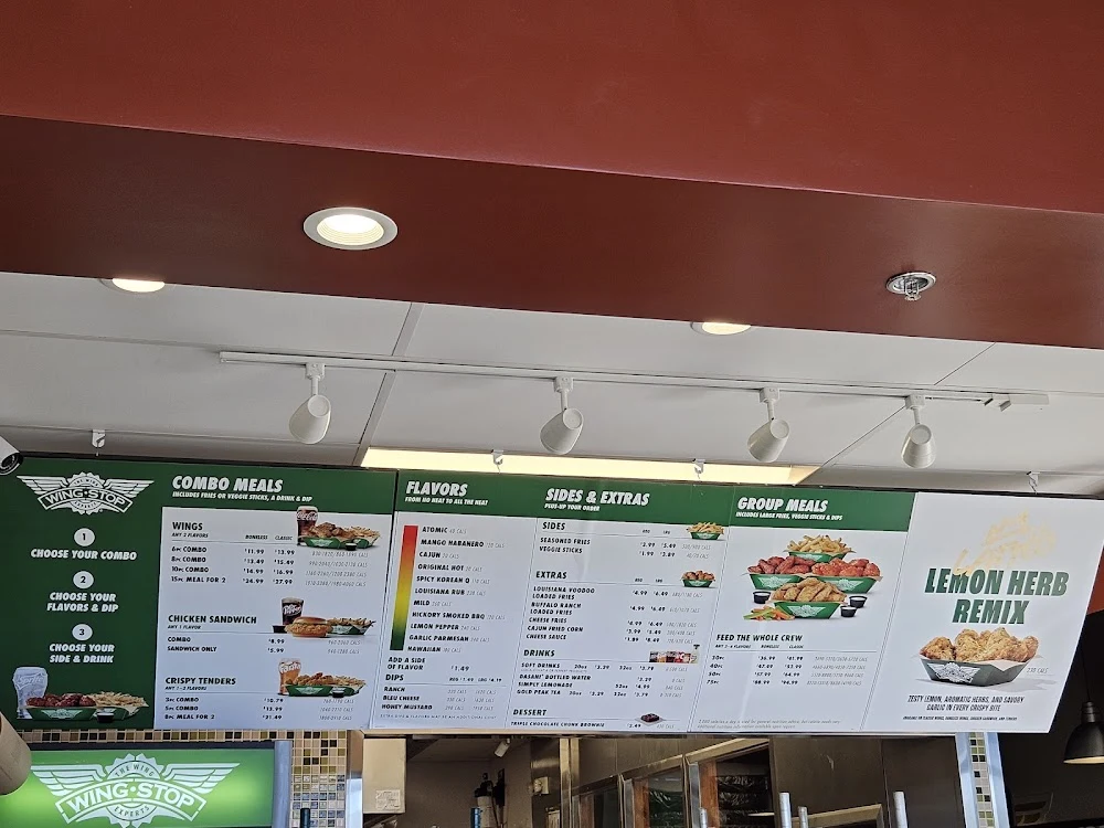Wingstop food and storefront view at 5095 Blue Diamond Rd in Las Vegas, Nevada