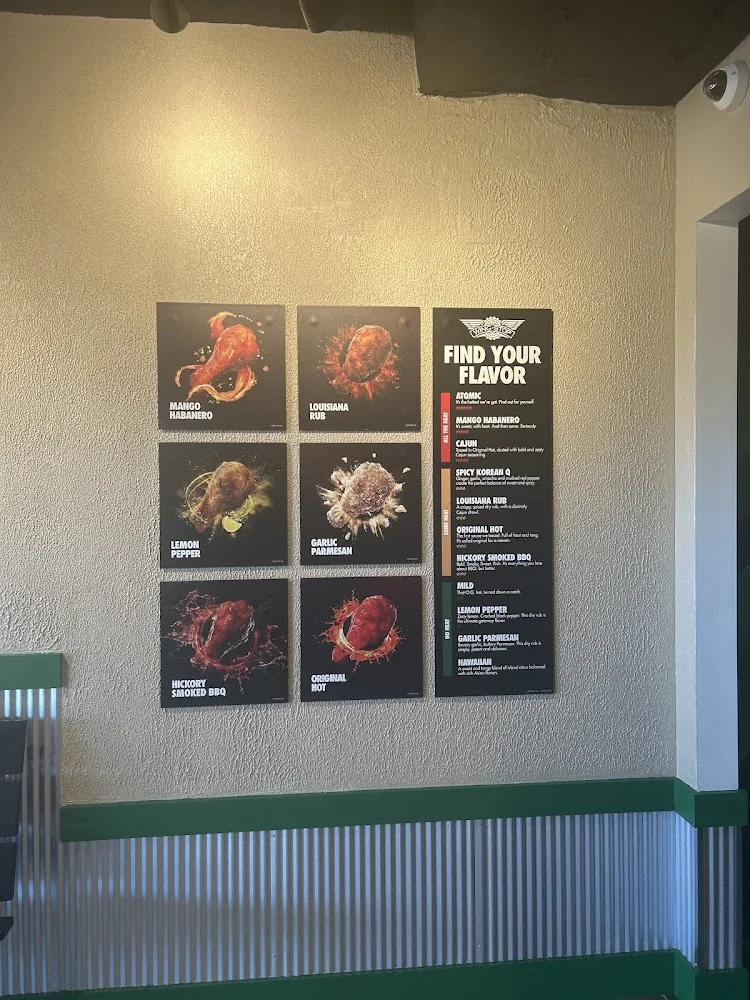 Wingstop food and storefront view at 610 Exterior St in Bronx, New York