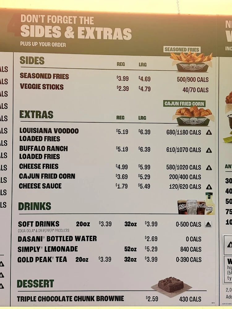 Wingstop food and storefront view at 240 Flatbush Ave in Brooklyn, New York