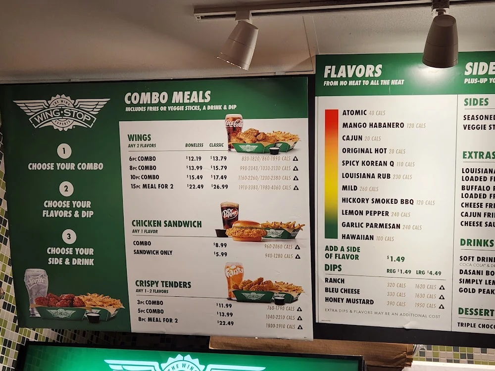 Wingstop food and storefront view at 1759 Middle Country Rd. Ste. K in Centereach, New York