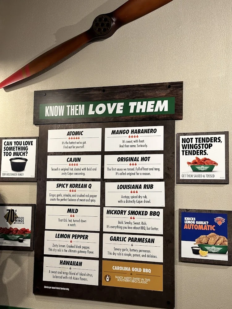 Wingstop food and storefront view at 1902 Ralph Ave in Brooklyn, New York