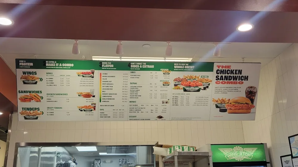 Wingstop food and storefront view at 3121 E Main Street Space A-8 in Mohegan Lake, New York