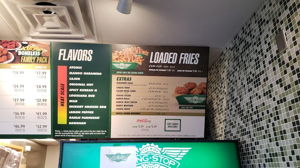 Wingstop food and storefront view at 110 Abendroth Ave in Port Chester, New York