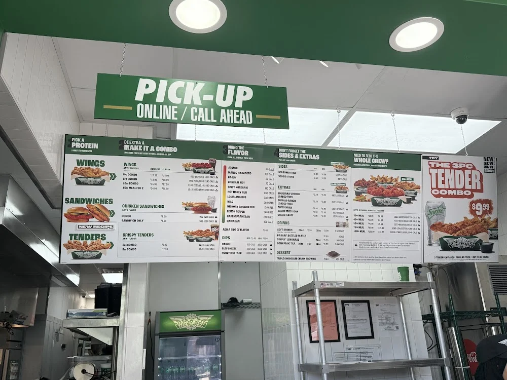 Wingstop food and storefront view at 79-19 Northern Blvd in Queens, New York