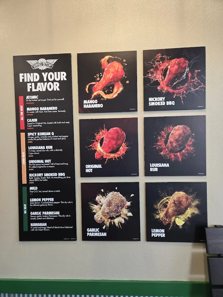 Wingstop food and storefront view at 424 Balltown Rd in Schenectady, New York