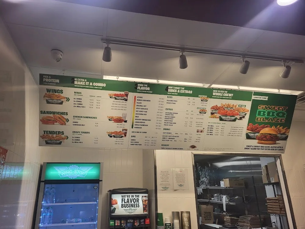 Wingstop food and storefront view at 740 Hoosick Rd in Troy, New York
