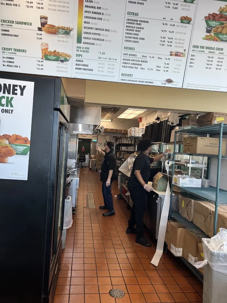 Wingstop food and storefront view at 6535 East Broad Street in Columbus, Ohio