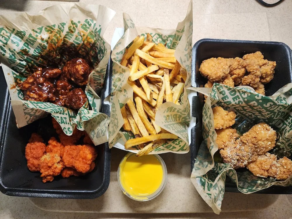 Wingstop food and storefront view at 1107 W. Trenton Ave in Findlay, Ohio