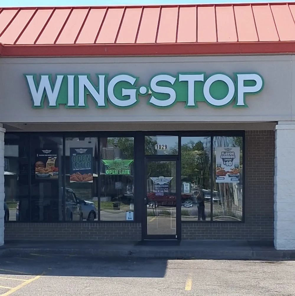 Wingstop food and storefront view at 1029 High St in Hamilton, Ohio