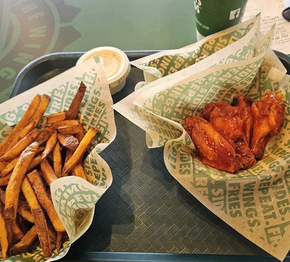 Wingstop food and storefront view at 938-C W. Shawnee St. in Muskogee, Oklahoma