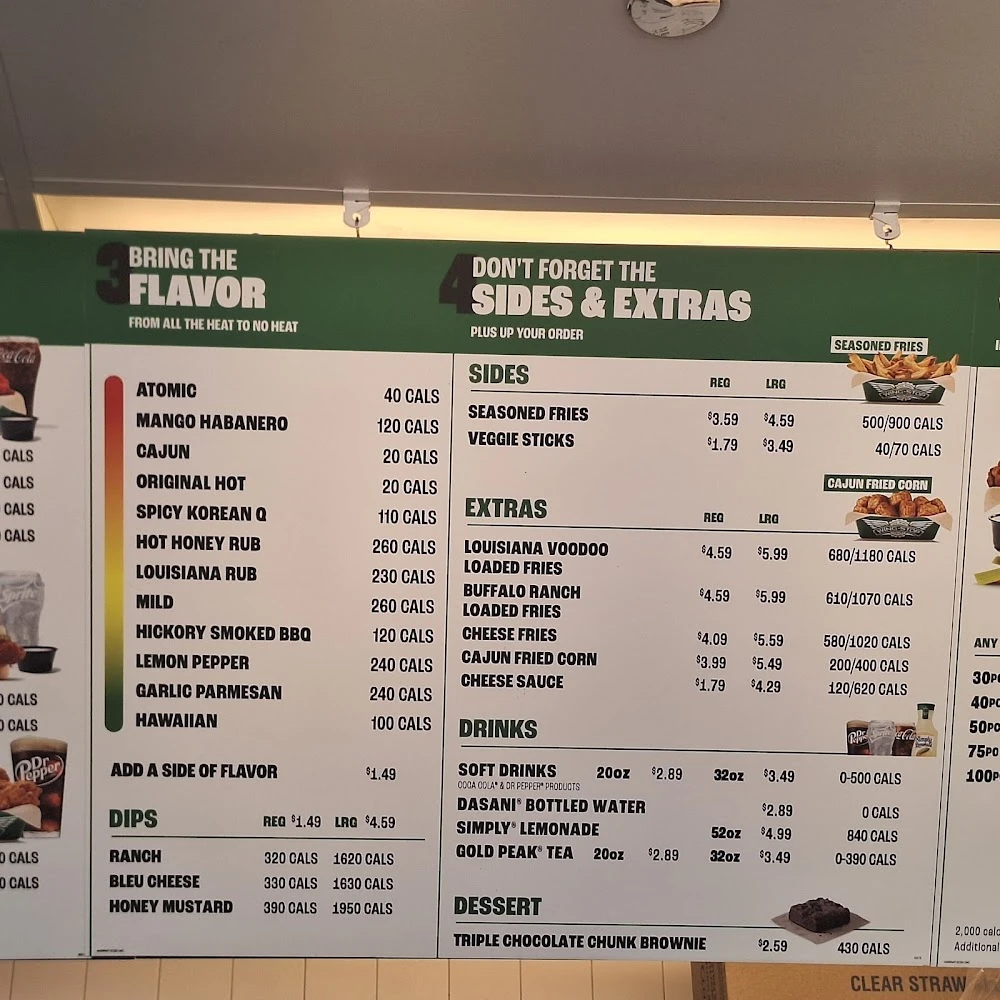 Wingstop food and storefront view at 100 Pricedale Rd in Belle Vernon, Pennsylvania