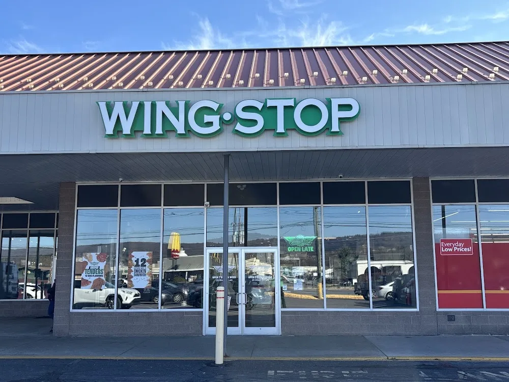 Wingstop food and storefront view at 24 Gateway Shopping Center in Edwardsville, Pennsylvania