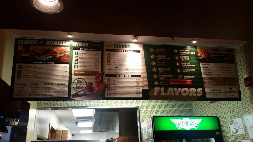 Wingstop food and storefront view at 2920 Roberts Ave in Philadelphia, Pennsylvania