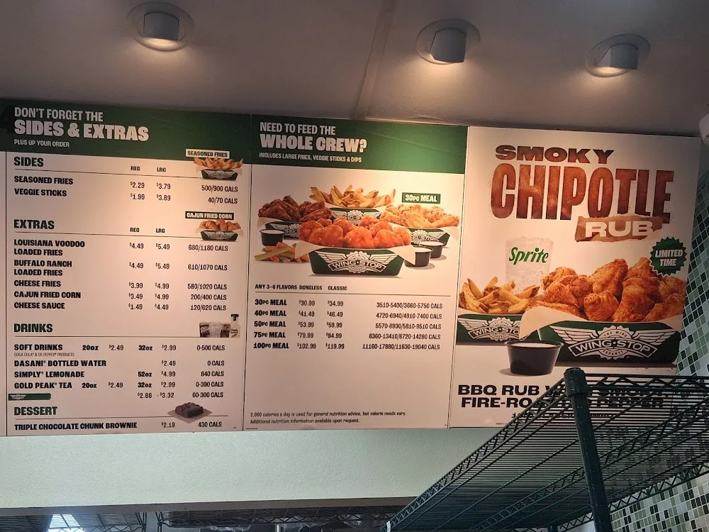 Wingstop food and storefront view at 1902 S Minnesota Ave in Sioux Falls, South Dakota