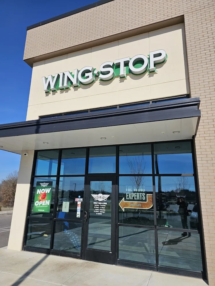 Wingstop food and storefront view at 205 Maharris Dr. in Gallatin, Tennessee