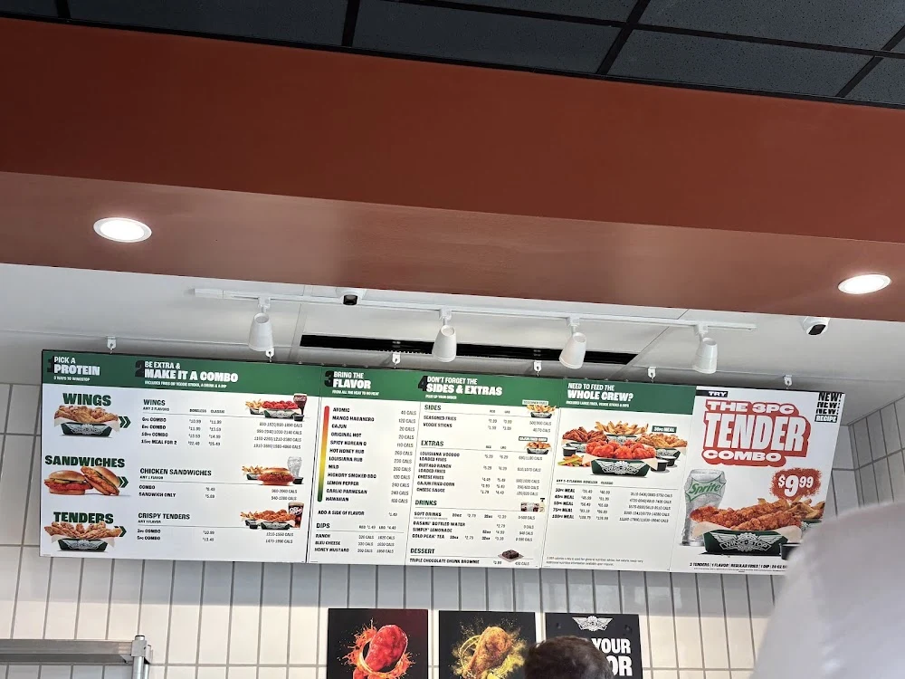 Wingstop food and storefront view at 1203 Murfreesboro Rd in Franklin, Tennessee