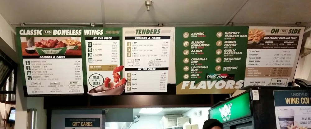 Wingstop food and storefront view at 1605 N Germantown Pkwy Ste 103 in Cordova, Tennessee