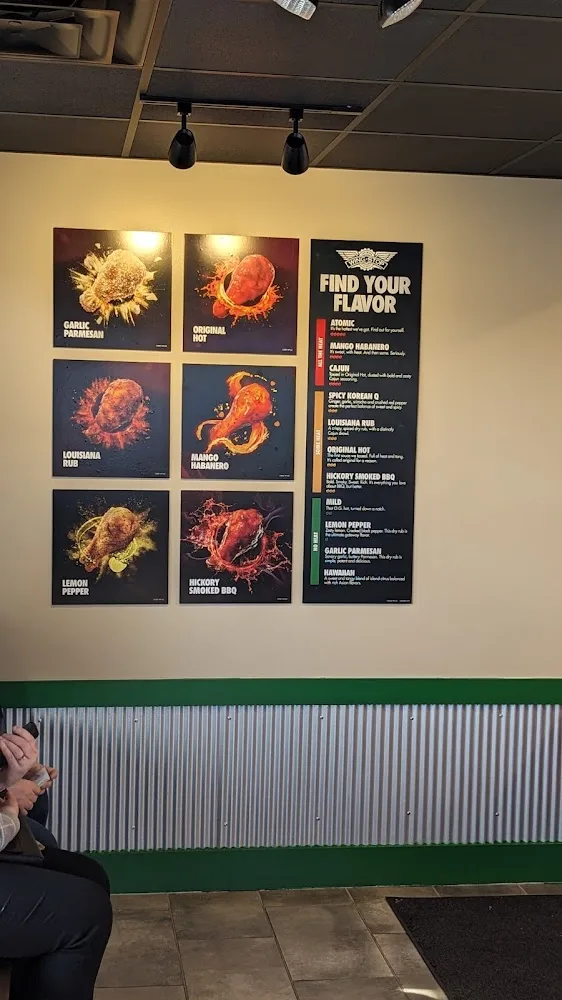 Wingstop food and storefront view at 2104 W. Mountcastle Dr in Johnson City, Tennessee