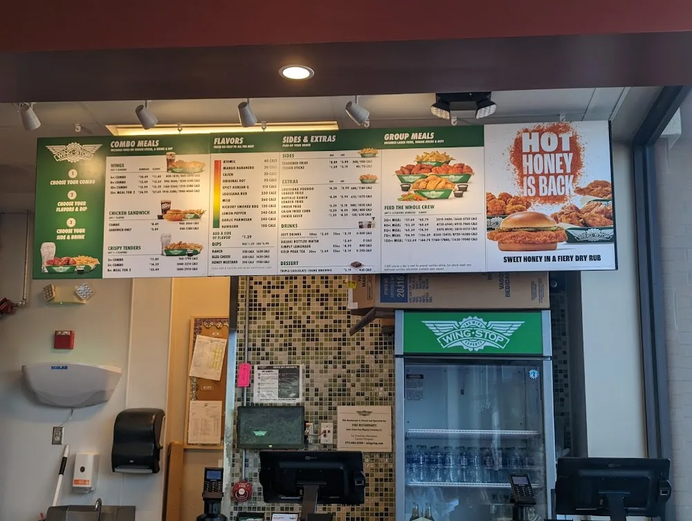 Wingstop food and storefront view at 6631 Clinton Highway Suite 107 in Knoxville, Tennessee