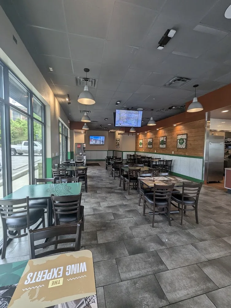 Wingstop food and storefront view at 6485 Kingston Pike in Knoxville, Tennessee
