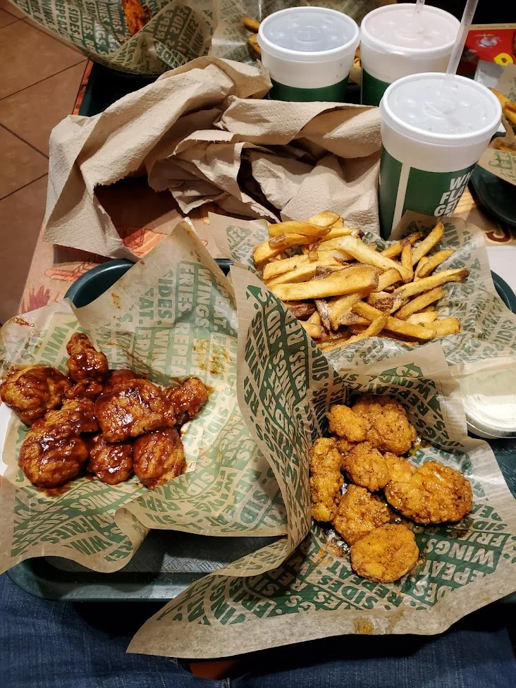 Wingstop food and storefront view at 4865 N Broadway St in Knoxville, Tennessee