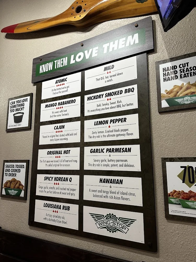 Wingstop food and storefront view at 4102 Buffalo Gap Rd Ste C in Abilene, Texas