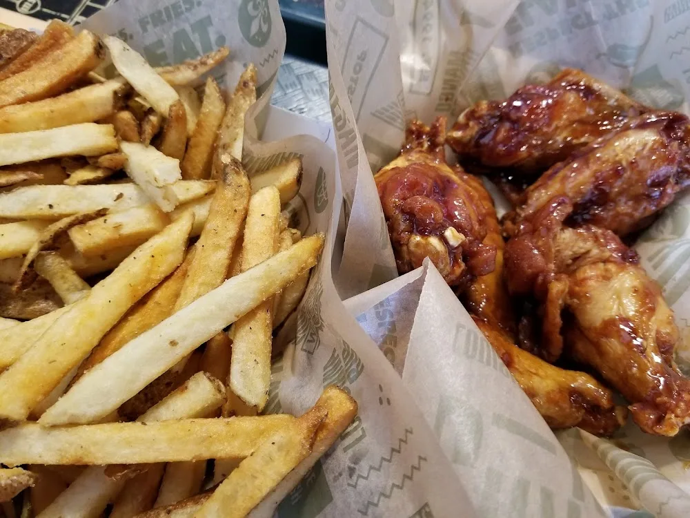 Wingstop food and storefront view at 5807 W 45Th Ave Ste 260 in Amarillo, Texas
